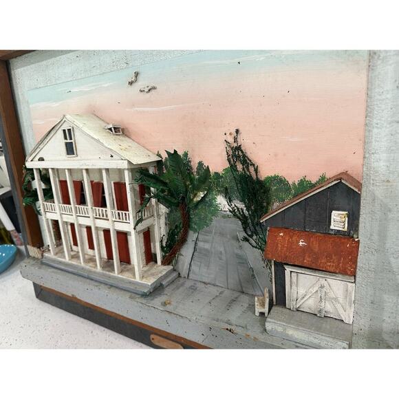 3-D Solid Wood Art Work Old Key West Florida - Picture 4 of 6